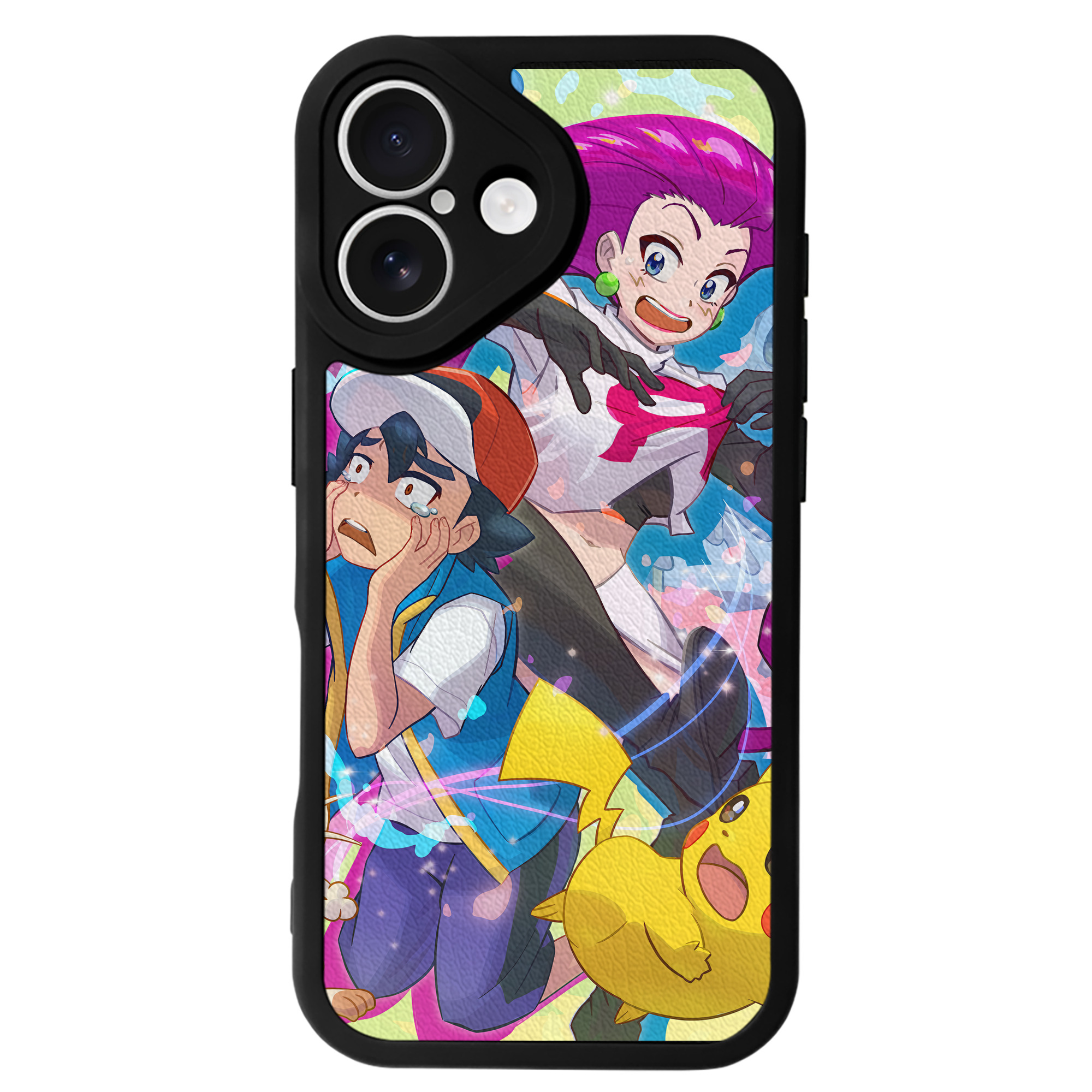 （画像用） ポケットモンスター Pokémon 【iPhone 16シリーズ対応】シリコンスマホケース（レザー調） 材質：シリコン